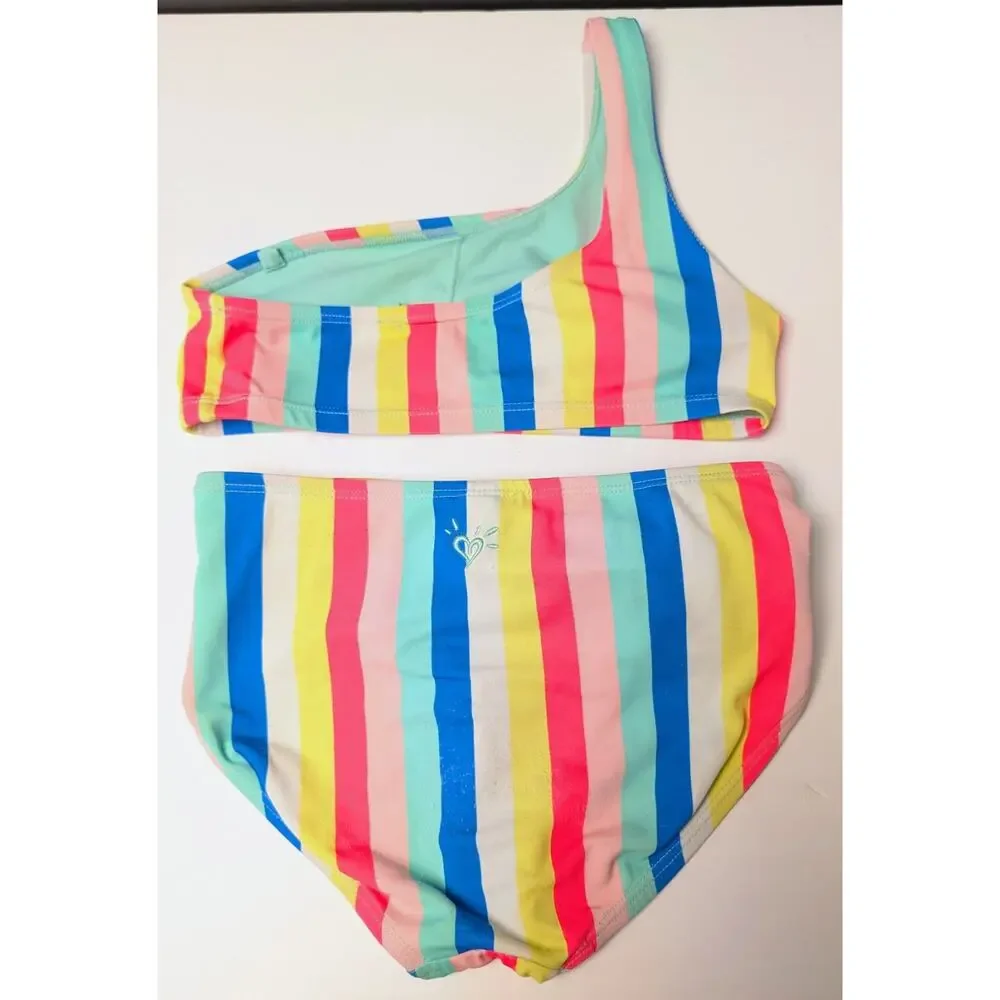 Colorful Assortment Swimsuits Swimwear GIRLS SIZE 10/12L Lot of 3 OP So Justice